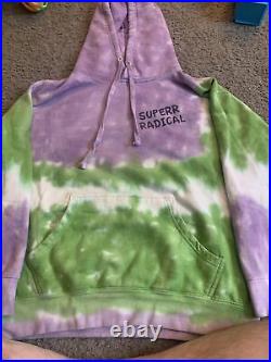 Superrradical Mens L Large Lil Peep Monopoly Go To Hell Tie Dye Hoodie VERY RARE