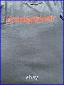 System of a Down T Shirt Tee Vintage 1998 Very Rare Hand Logo Tultex SOAD