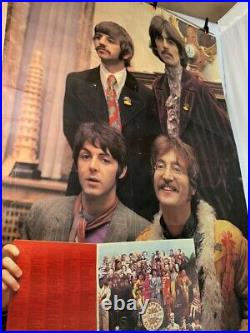 THE BEATLES VERY RARE LARGE COLOR POSTER SGT PEPPER ERA (over 3 feet X 4 feet)