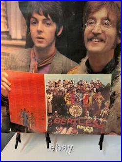 THE BEATLES VERY RARE LARGE COLOR POSTER SGT PEPPER ERA (over 3' x 4' in size)