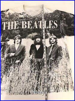 The Beatles Vintage 90s AOP All Over Print Band T-shirt John Lennon Very Rare