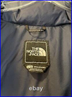 The North Face Nuptse 700 Down Jacket Blue Speckled Size X-Large C759 Very Rare