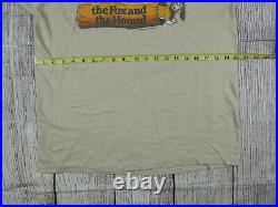 The fox and the hound disney Vtg 1980 Mens Promotional Shirt Size L very rare