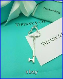 Tiffany & Co. Very RARE Silver LARGE Trefoil Clover Key Pendant Charm Only