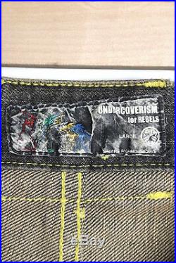 UNDERCOVERISM SS02 Haze Embroidered and Patched Diamond Denim / J235 very rare