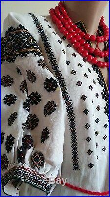 Ukrainian vintage(1920-1930y)embroidered dress, Very rare! M-L, handiwork, Ukraine
