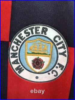 Umbro Manchester City 1986-87 Away Shirt, Size L, Very Rare Original Vintage