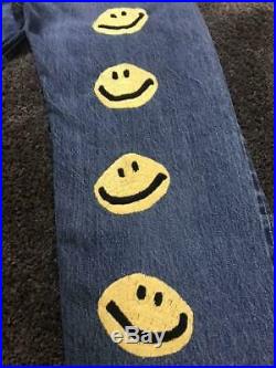 Unused kapital smiley smile denim jeans straight size L very rare C