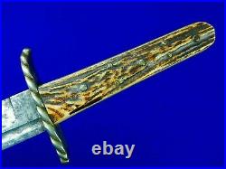 VERY RARE 19 C British English J. Burnand & Co Sheffield Short Sword Large Knife