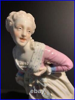 VERY RARE Antique Porcelain Vincenzo Bertolotti Figurine 14.5 Hand Painted 1940