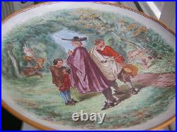 VERY RARE BEAUTIFULL Wedgewood majolica comport or large footed dish, signed PL