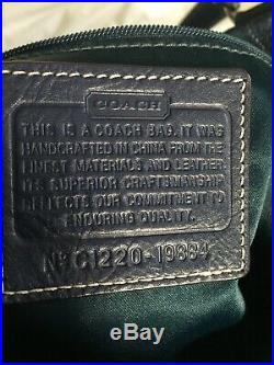 VERY RARE COACH 19884 Denim Patchwork Handbag Tote EUC HARD TO FIND