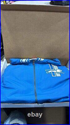VERY RARE Detroit Lions Mitchell Ness Jacket Sz Large Special Loyal Member
