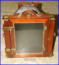 VERY RARE EMIL WUNSCHE MAHOGANY VINTAGE 5x7 LARGE FORMAT CAMERA