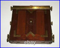 VERY RARE EMIL WUNSCHE MAHOGANY VINTAGE 5x7 LARGE FORMAT CAMERA
