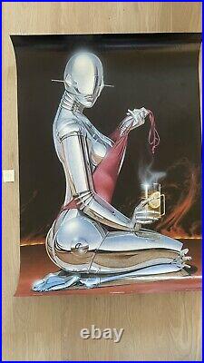VERY RARE Hajime Sorayama Sexy Robot #7 Original Large Poster 24x35'' 1990