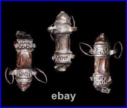 VERY RARE Iron Age Hellenestic Judaea Holyland SILVER Amulet LARGE Jewelry