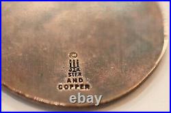 VERY RARE James Avery Large Circle 925 Cross On Copper 1973 Pendant 19.4 Gms