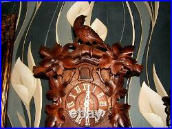 VERY RARE KEY WOUND Antique Black forest LARGE Cuckoo/ clock Germany 1880