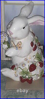 VERY RARE LARGE 13.5 Astor Lane Bunny Rabbit Easter Hand Painted Ceramic