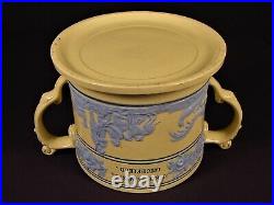 VERY RARE LARGE 1800s MARRIAGE PRESENTATION LOVING CUP STAFFORDSHIRE YELLOW WARE