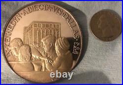VERY RARE LARGE 60mm 1964 Germany JFK Assassination Silver Medal Oswald 70 Grams