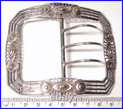 VERY RARE LARGE Antique Georgian SOLID SILVER Silver WILLIAM YARDLEY BUCKLE 51GM