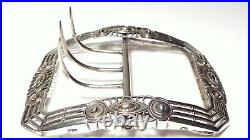 VERY RARE LARGE Antique Georgian SOLID SILVER Silver WILLIAM YARDLEY BUCKLE 51GM