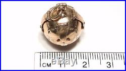 VERY RARE LARGE Antique Victorian 9CT Gold MASONIC Orb OPENING Pendant Fob 14.9G