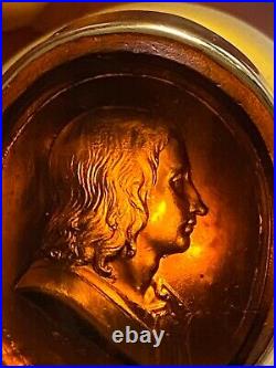 VERY RARE LARGE GEORGIAN 18th century intaglio seal ring signed Pichler 1790
