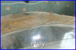 VERY RARE Lalique VERY LARGE dish / fruit bowl. Stained brown glass. Pre 1945