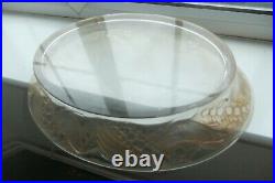 VERY RARE Lalique VERY LARGE dish / fruit bowl. Stained brown glass. Pre 1945