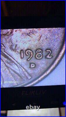 VERY RARE Large DATE 3.1 Gram 1982-D Penny Double Die and Half Filled D