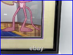 VERY RARE MGM Large THE PINK PANTHER Painter Picasso SeriCel Framed 24 X 21 83