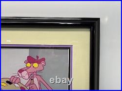 VERY RARE MGM Large THE PINK PANTHER Painter Picasso SeriCel Framed 24 X 21 83