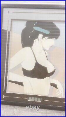 VERY RARE Patrick Nagel Playboy Collection Matted And Framed Lithograph Large