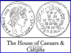VERY RARE Phoenicia Tripolis Severus Alexander Caesar AD222 LARGE Temple COA