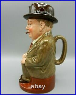 VERY RARE Royal Doulton Toby Jug CLIFF CORNELL LARGE TAN SUIT
