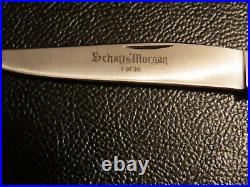 VERY RARE Schatt Morgan Keystone Series Large Toothpick 5 Burgundy micarta NEW