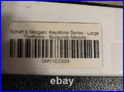 VERY RARE Schatt Morgan Keystone Series Large Toothpick 5 Burgundy micarta NEW
