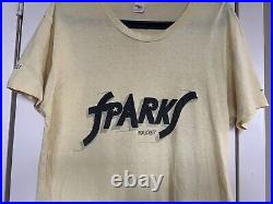 VERY RARE Sparks Indiscreet Vintage Promo Shirt, Island Records (Hanes, Size L)