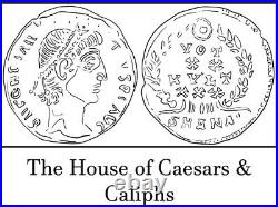VERY RARE & Splendid Patina Maximinus II, 310-313. Follis Roman Coin withCOA LARGE