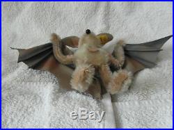 VERY RARE THE LARGE 17cm STEIFF ERIC THE BAT WITH ALL IDs SUPERB CONDITION
