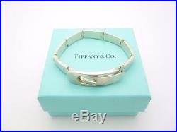 VERY RARE Tiffany & Co. Italy Sterling Silver Buckle Large Link Bracelet 7.5