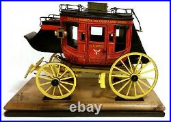 VERY RARE VERY LARGE 1996 Wells Fargo Stage Coach Replica-Signed Oscar M Coates