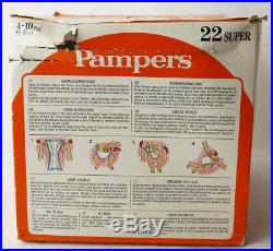 VERY RARE VINTAGE 80'S PAMPERS 22 SUPER 4-10kg 9-22 lbs W. GERMANY NEW SEALED