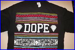 VERY RARE VINTAGE DOPE S/S T Shirt Mens XL COLORFUL DESIGN B977