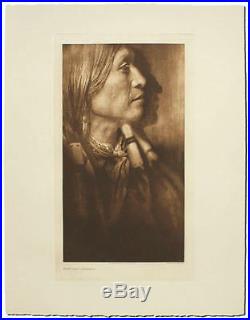 VERY RARE Vash Gon-Jicarilla Edward S Curtis Large Photogravure 1906 Photo
