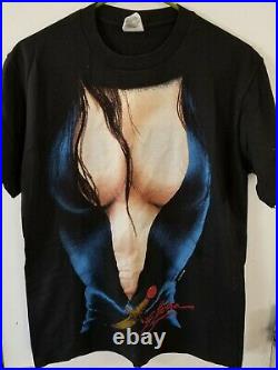 VERY RARE Vintage 1988 Elvira Mistress Of The Dark T-Shirt L Horror AMAZING