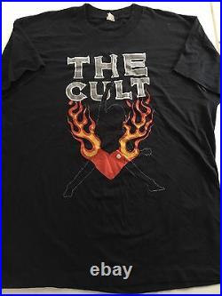 VERY RARE Vintage 80s THE CULT Early Tour T-shirt Screen Stars Size Large